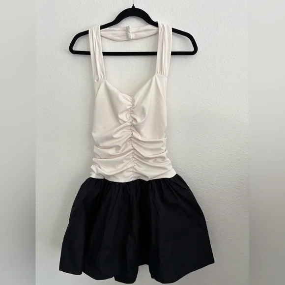 Anthropologie Mauve Cream and Black Halter NWT Size S - Picture 2 of 5